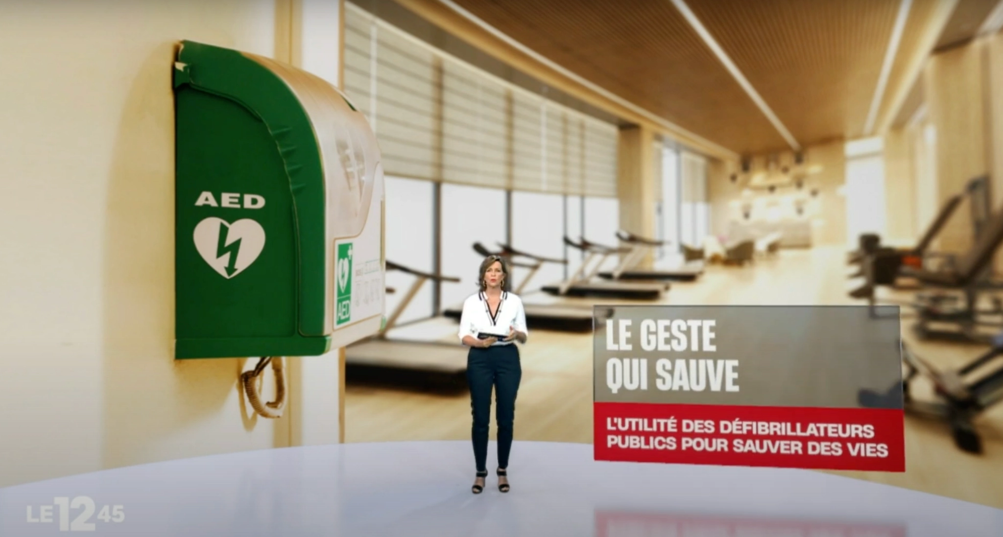 Capture d'écran du reportage M6 sur Cardiac Safe